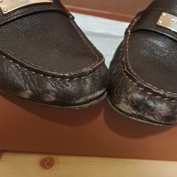 Coach Women's Brown Leather Loafers - Picture 9 of 13